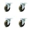 Service Caster SCC 4 in x 1.5 Brown High Temp Phenolic Wheel Swivel Casters, 4PK SCC-20S415-PHSHT-TP2-4 - alternate 1